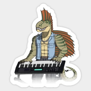 DINOMETAL - DIMETRODON (No Background) Sticker